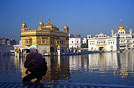 al tempio d'oro di Amritsar, Punjab, India