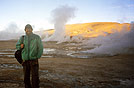 Cile: alba all'altopiano dei geysers 