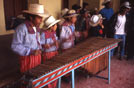 Guatemala, suonatori di Marimba, per i capodanno 1997 a Todis Santos
