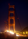 USA, il 'Golden Gate Bridge' by night, San Franscisco