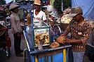 Indonesia, venditore di succo di cocco, 1990