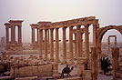 alla citt archeologica di Palmyra, in Siria